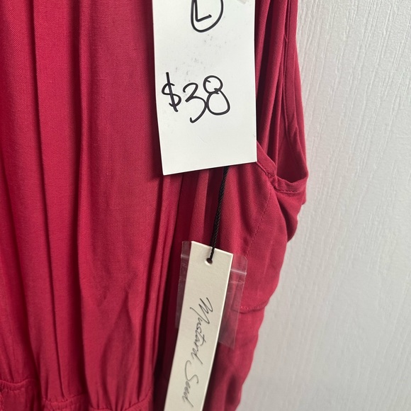 Wide Leg V Back Jumpsuit - Picture 6 of 6